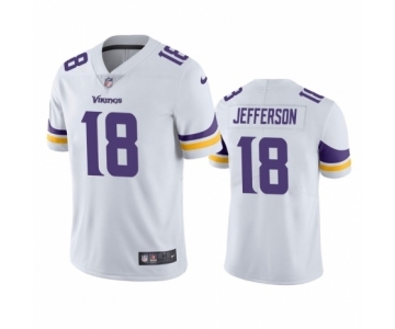 Minnesota Vikings #18 Justin Jefferson White 2020 NFL Draft Vapor Limited Jersey