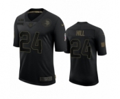 Minnesota Vikings #24 Holton Hill Black 2020 Salute to Service Limited Jersey