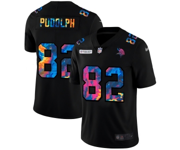 Minnesota Vikings #82 Kyle Rudolph Men's Nike Multi-Color Black 2020 NFL Crucial Catch Vapor Untouchable Limited Jersey