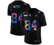 Minnesota Vikings #84 Randy Moss Men's Nike Multi-Color Black 2020 NFL Crucial Catch Vapor Untouchable Limited Jersey