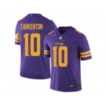 Nike Minnesota Vikings #10 Fran Tarkenton Purple Men's Stitched NFL Limited Rush Jersey