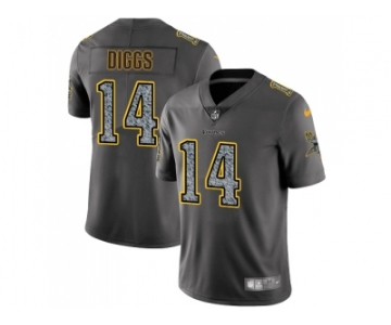 Nike Minnesota Vikings #14 Stefon Diggs Gray Static Men NFL Vapor Untouchable Limited Jersey