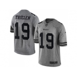 Nike Minnesota Vikings #19 Adam Thielen Gray Men Stitched NFL Limited Gridiron Gray Jersey