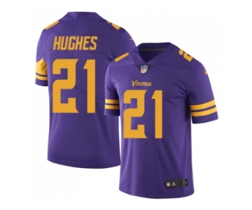 Nike Minnesota Vikings #21 Mike Hughes Purple Men Stitched NFL Limited Rush Jersey