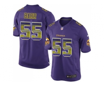 Nike Minnesota Vikings #55 Anthony Barr Purple Team Color Men's Stitched NFL Limited Strobe Jersey