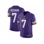 Nike Minnesota Vikings #7 Case Keenum Purple Team Color Men Stitched NFL Vapor Untouchable Limited Jersey