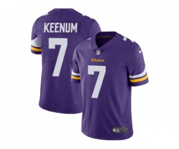 Nike Minnesota Vikings #7 Case Keenum Purple Team Color Men Stitched NFL Vapor Untouchable Limited Jersey