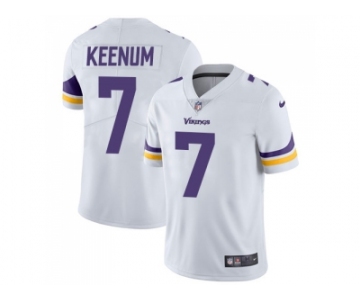 Nike Minnesota Vikings #7 Case Keenum White Men Stitched NFL Vapor Untouchable Limited Jersey