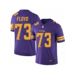 Nike Minnesota Vikings #73 Sharrif Floyd Purple Men's Stitched NFL Limited Rush Jersey