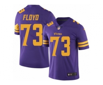 Nike Minnesota Vikings #73 Sharrif Floyd Purple Men's Stitched NFL Limited Rush Jersey