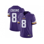 Nike Minnesota Vikings #8 Kirk Cousins Purple Team Color Men Stitched NFL Vapor Untouchable Limited Jersey