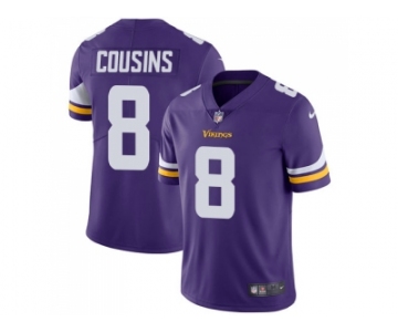 Nike Minnesota Vikings #8 Kirk Cousins Purple Team Color Men Stitched NFL Vapor Untouchable Limited Jersey