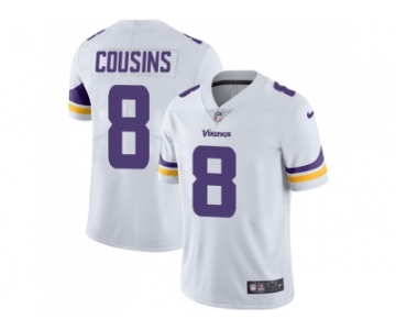 Nike Minnesota Vikings #8 Kirk Cousins White Men Stitched NFL Vapor Untouchable Limited Jersey