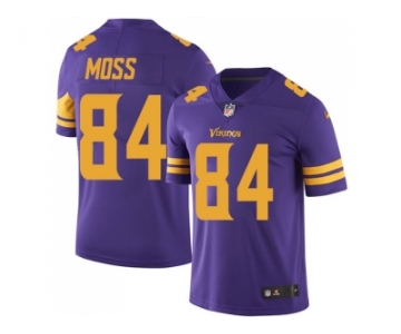 Nike Minnesota Vikings #84 Randy Moss Purple Men Stitched NFL Limited Rush Jersey