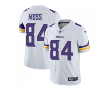 Nike Minnesota Vikings #84 Randy Moss White Men Stitched NFL Vapor Untouchable Limited Jerse