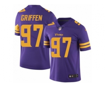 Nike Minnesota Vikings #97 Everson Griffen Purple Men's Stitched NFL Limited Rush Jersey