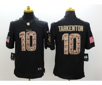 nike nfl jerseys minnesota vikings #10 tarkenton black[salute to service limited]