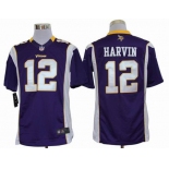 nike nfl jerseys minnesota vikings #12 harvin purple[nike limited]