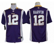 nike nfl jerseys minnesota vikings #12 harvin purple[nike limited]