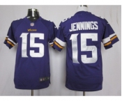 nike nfl jerseys minnesota vikings #15 jennings purple[new nike limited]