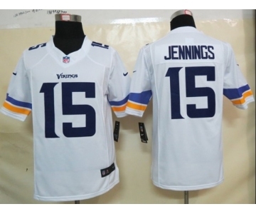 nike nfl jerseys minnesota vikings #15 jennings white[new nike limited]