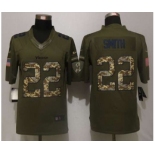 nike nfl jerseys minnesota vikings #22 smith army green[nike Limited Salute To Service]