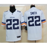 nike nfl jerseys minnesota vikings #22 smith white[new nike limited]