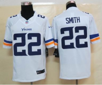 nike nfl jerseys minnesota vikings #22 smith white[new nike limited]