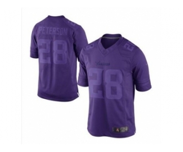 nike nfl jerseys minnesota vikings #28 adrian peterson purple[drenched limited]