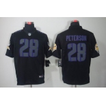 nike nfl jerseys minnesota vikings #28 peterson black[nike impact limited]