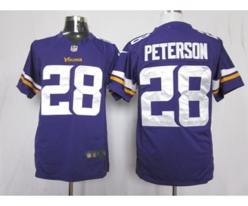 nike nfl jerseys minnesota vikings #28 peterson purple[new nike limited]