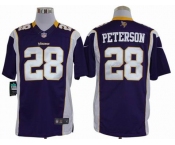 nike nfl jerseys minnesota vikings #28 peterson purple[nike limited]