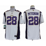 nike nfl jerseys minnesota vikings #28 peterson white[nike limited]