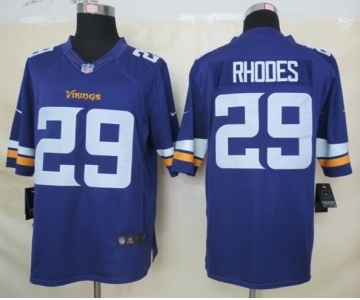 nike nfl jerseys minnesota vikings #29 rhodes purple[new nike limited]