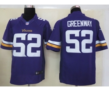 nike nfl jerseys minnesota vikings #52 greenway purple[new nike limited]