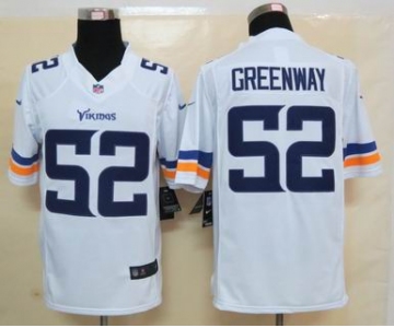 nike nfl jerseys minnesota vikings #52 greenway white[new nike limited]