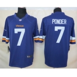 nike nfl jerseys minnesota vikings #7 christian ponder purple[new nike limited]