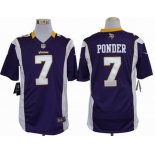 nike nfl jerseys minnesota vikings #7 christian ponder purple[nike limited]