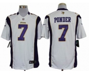 nike nfl jerseys minnesota vikings #7 ponder white[nike limited]