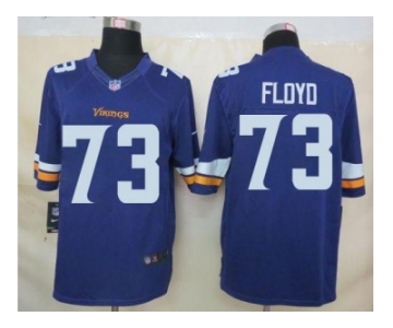 nike nfl jerseys minnesota vikings #73 floyd purple[nike limited]