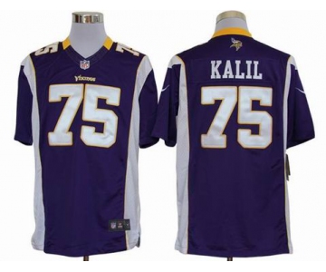 nike nfl jerseys minnesota vikings #75 kalil purple[nike limited]