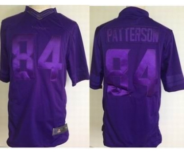 nike nfl jerseys minnesota vikings #84 cordarrelle patterson purple[drenched limited]