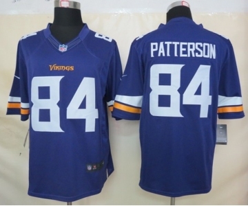 nike nfl jerseys minnesota vikings #84 patterson purple[new nike limited]