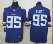 nike nfl jerseys minnesota vikings #95 floyd purple[new nike limited]