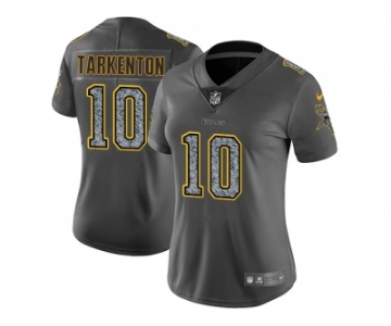 Women Nike Minnesota Vikings #10 Fran Tarkenton Gray Static NFL Vapor Untouchable Limited Jersey