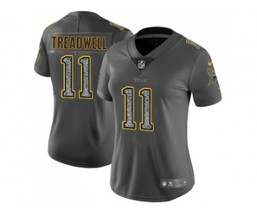 Women Nike Minnesota Vikings #11 Laquon Treadwell Gray Static NFL Vapor Untouchable Limited Jersey