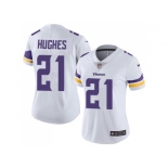 Women Nike Minnesota Vikings #21 Mike Hughes White Stitched NFL Vapor Untouchable Limited Jersey