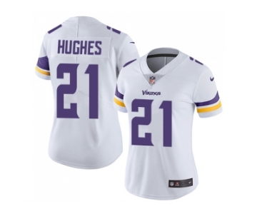 Women Nike Minnesota Vikings #21 Mike Hughes White Stitched NFL Vapor Untouchable Limited Jersey