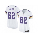 Women Nike Minnesota Vikings #62 Nick Easton Game White NFL Jersey