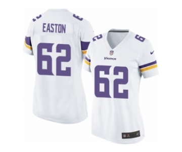 Women Nike Minnesota Vikings #62 Nick Easton Game White NFL Jersey